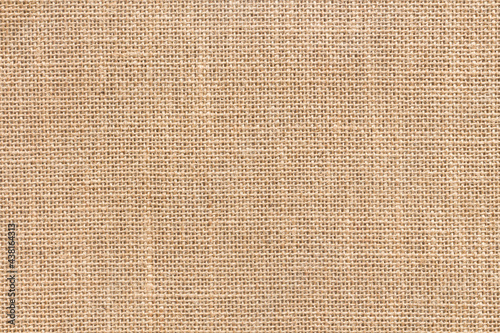 Brown sackcloth texture or background and empty space. photo