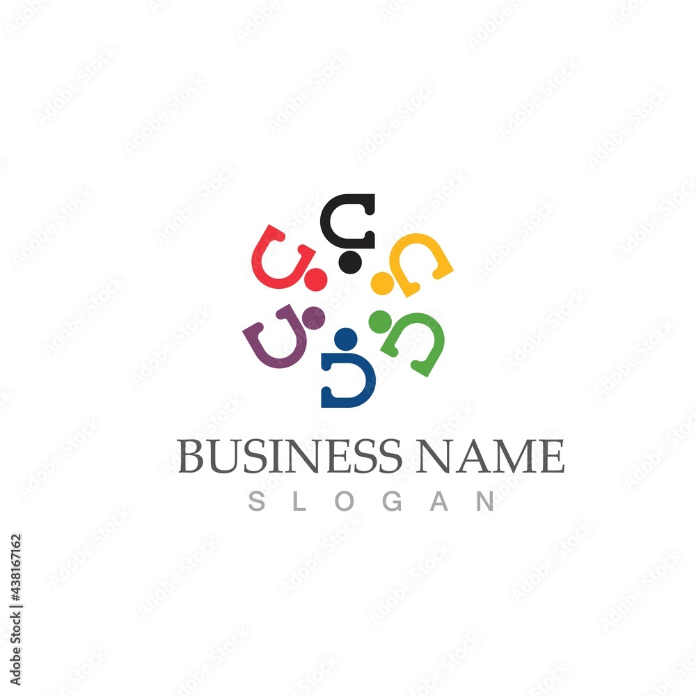 Community, network and social icon Community, network and social icon