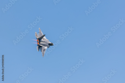 fighter jet in flight