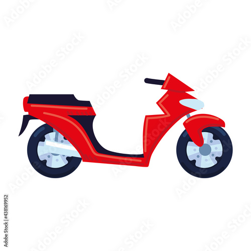 red sport motorcycle