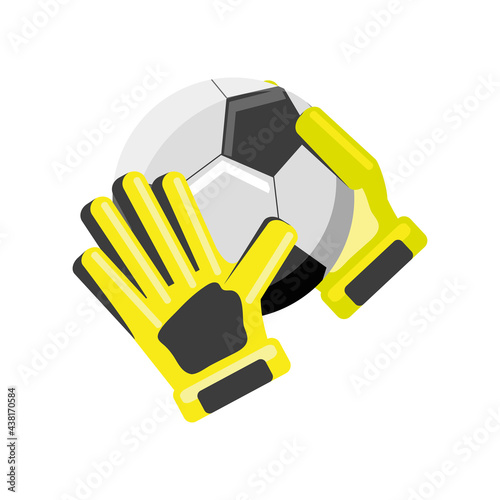 soccer gloves with ball