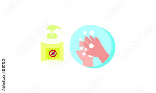 Sign of a dangerous anti coronavirus  Coronavirus sign  Anti Covid-19.