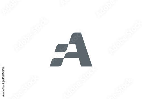 Initial Letter A With Flag Logo  Initial Letter Logo For Your Company Name  Alphabet Logo Template Ready For Use  Modern Initial Logo 