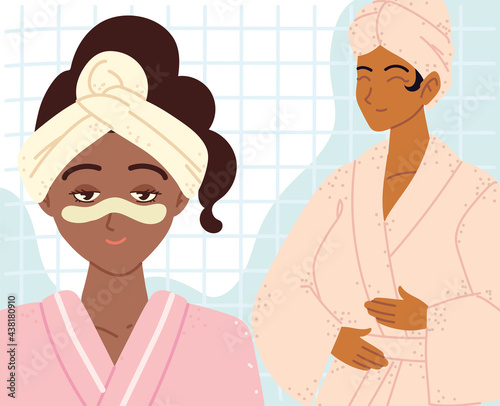 women in spa