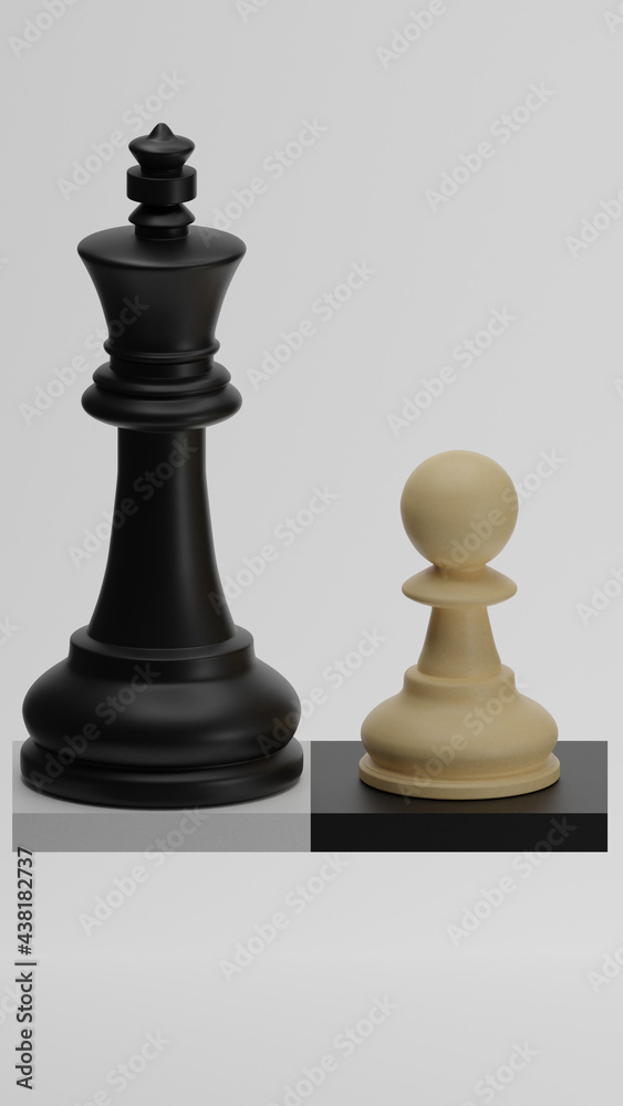 Chess variant King and Pawn Free 3D model Chess variant King and Pawn Free 3D model