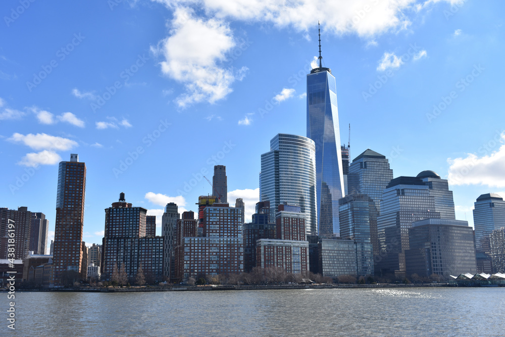 Fototapeta premium View of the city skyline New York