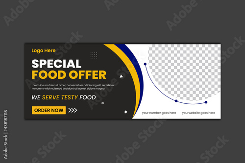 Food Facebook Cover Design and Web Banner