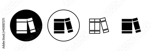 Library icon set. education icon vector