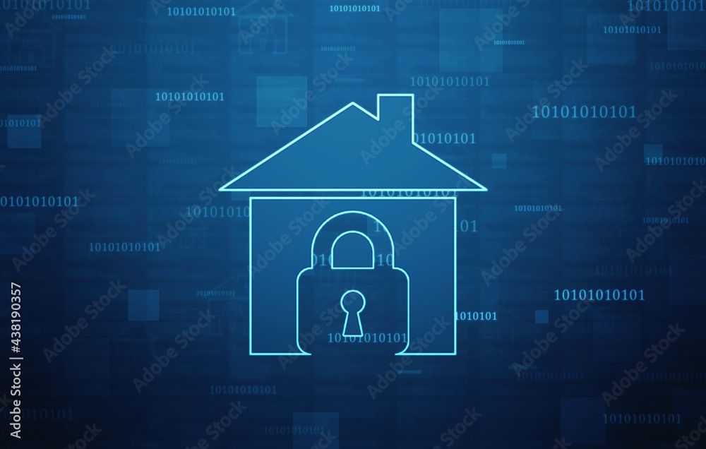 2D rendering home protection lock
2D rendering home protection lock