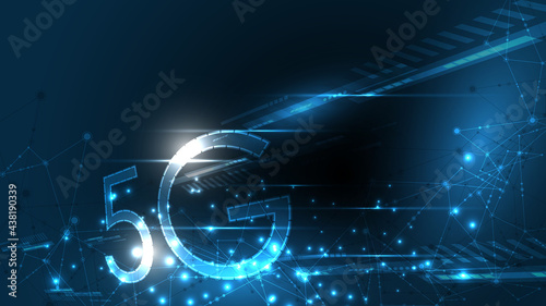 5G network wireless internet connecting, internet of things, communication network,High speed, broadband telecommunication