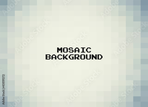 Abstract Gray geometric Background, Creative Design Templates. Pixel art Grid Mosaic, 8 bit vector background.