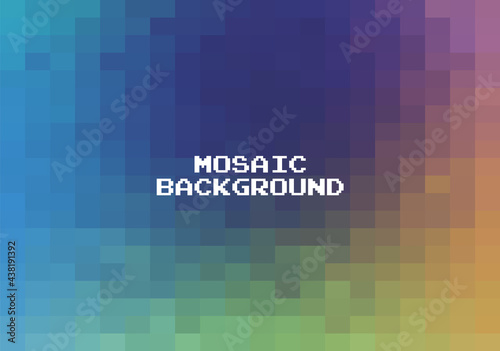 Abstract colorful geometric Background, Creative Design Templates. Pixel art Grid Mosaic, 8 bit vector background.