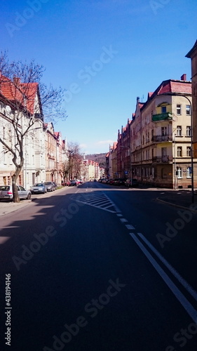 Wałbrzych - stare miasto. Wałbrzych - Old Town .