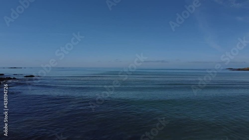 Leas Foot Sands Beach Devon, Aerial views in June.