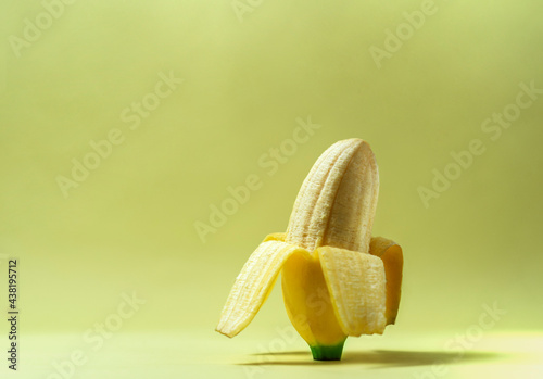 bananas on a yellow background
