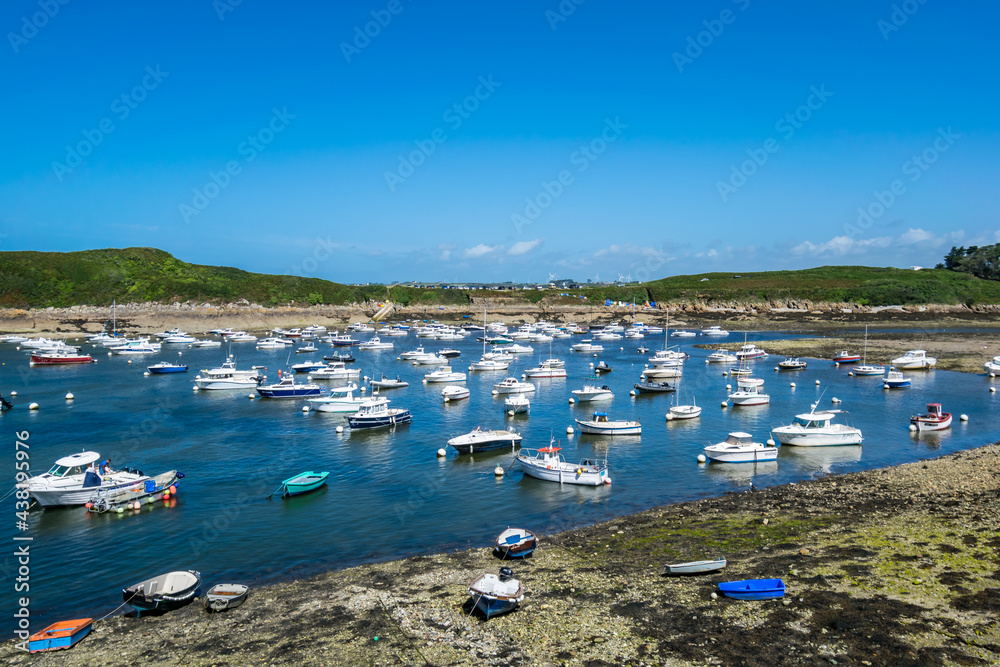 Le Conquet, commune du littorale dans le Finistère en Bretagne, France.	