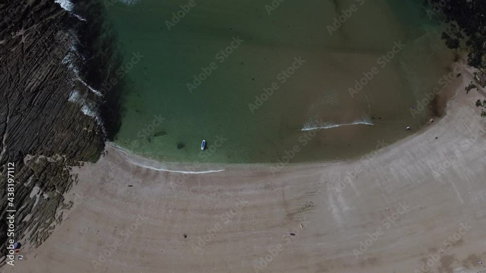 Leas Foot Sands Beach Devon, Aerial views in June. Leas Foot Sands Beach Devon, Aerial views in June.