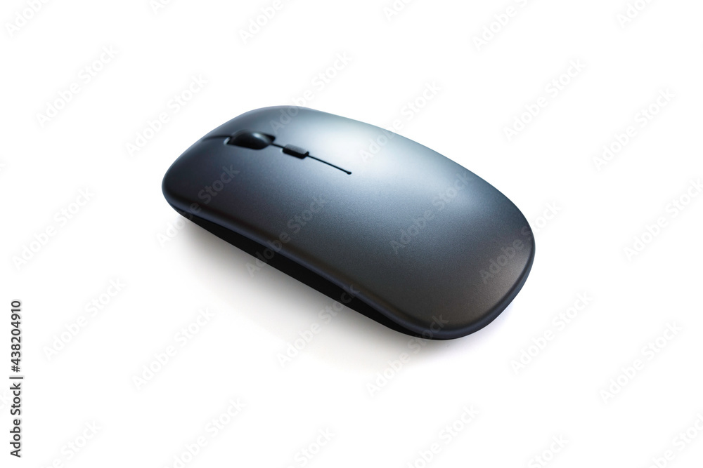 Wireless mouse isolated on white background with clipping path, Selective focus Wireless mouse isolated on white background with clipping path, Selective focus