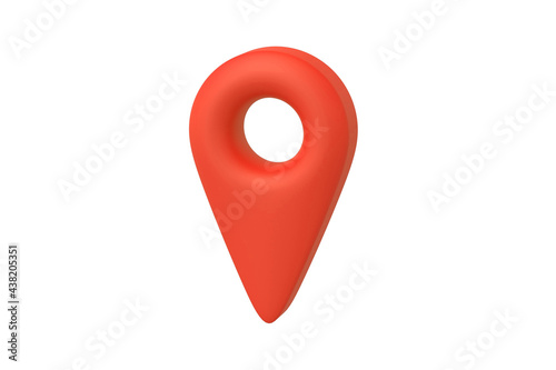Free Download Red map pointer icon isolated on white background. Gps marker. Geographical location. - GFXLoad
