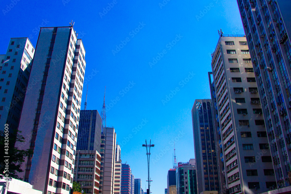 Fototapeta premium ARQUITETURA CIDADE AVENIDA PAULISTA AVENIDA PRÉDIOS ENGENHARIA RUA 
