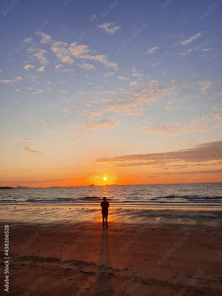 Fototapeta premium sunset on the beach