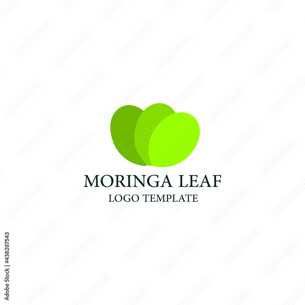 Moringa Oleifera Logo Design Vector illustration Moringa Oleifera Logo Design Vector illustration