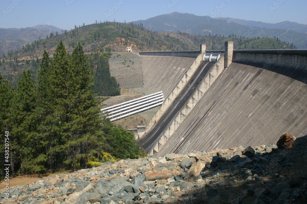 Face of Shasta Dam in Northern California