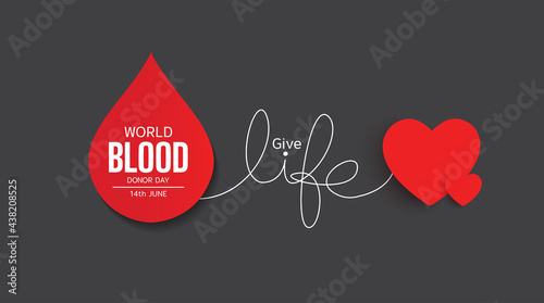 World Blood Donor Day. vector illustration design