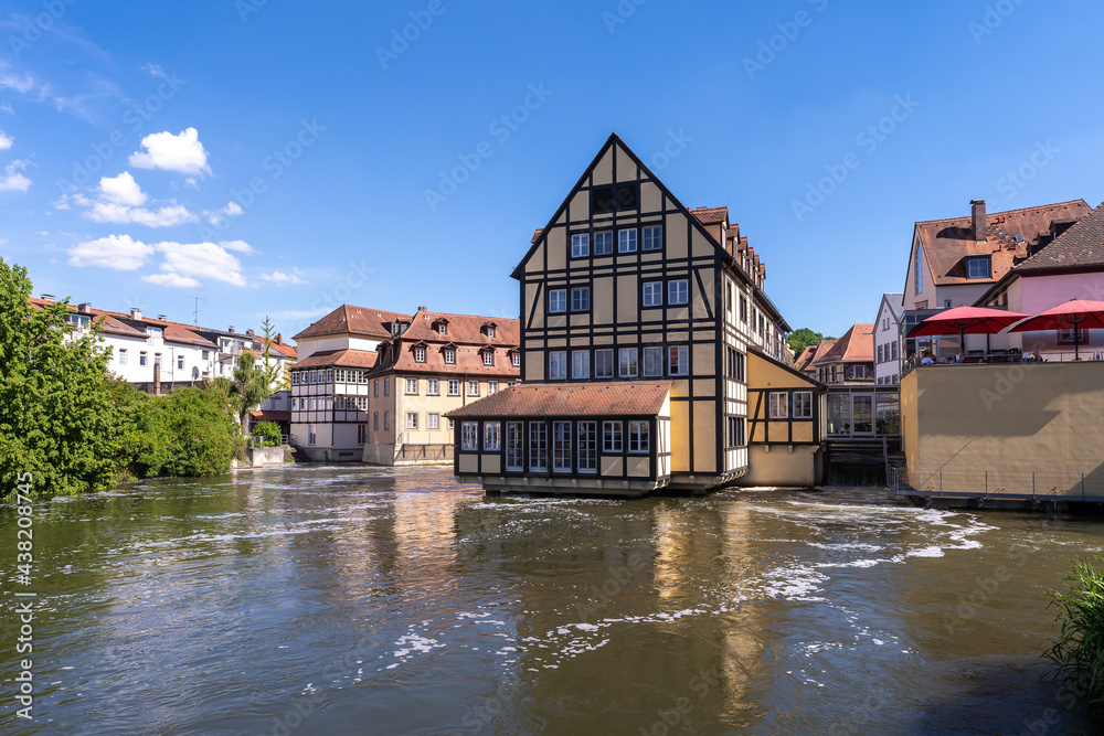 Bamberg Altstadt, Deutschland - Historische Gebäude - Regnitz