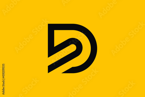 SD letter logo design on luxury background. DS monogram initials letter logo concept. SD icon design. DS elegant and Professional letter icon design on black background. D S SD DS