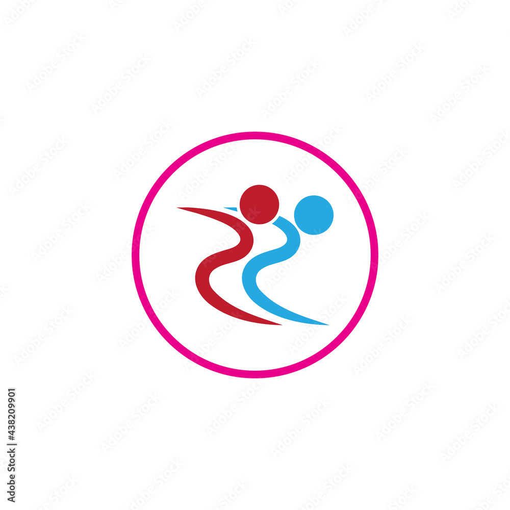 Human character logo sign illustration vector design Human character logo sign illustration vector design
