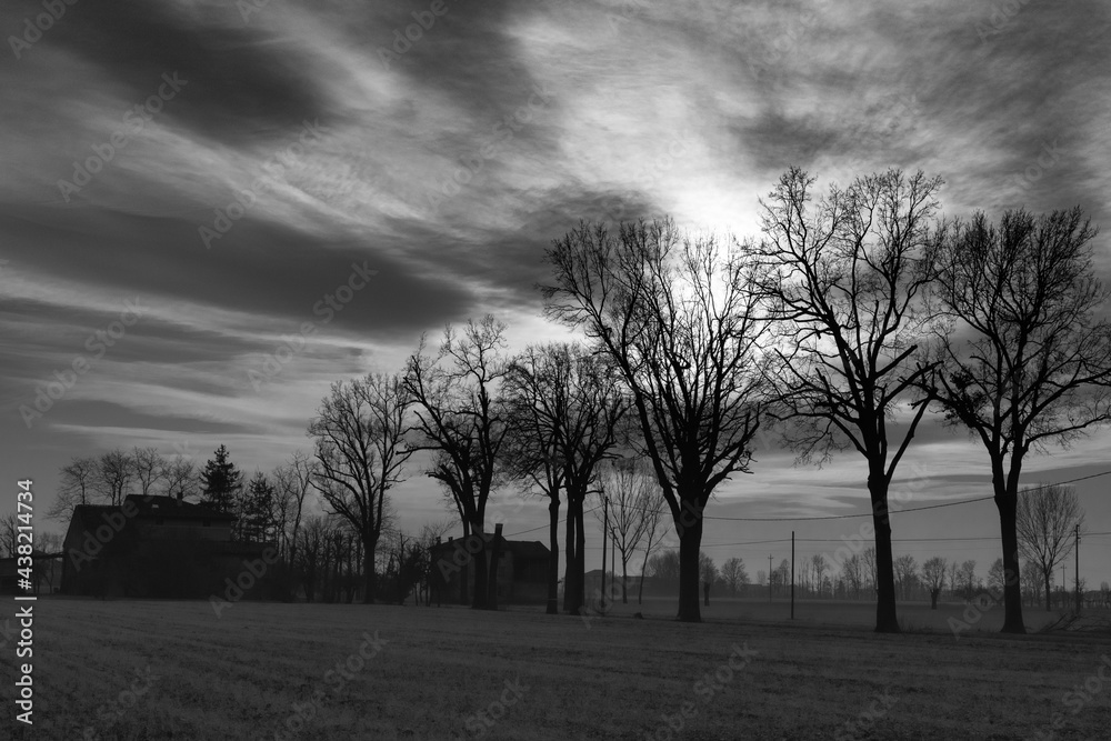 Obraz premium Paesaggio rurale autunnale.
