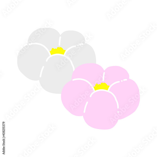 和菓子(練り切り)の手描きイラストアイコン