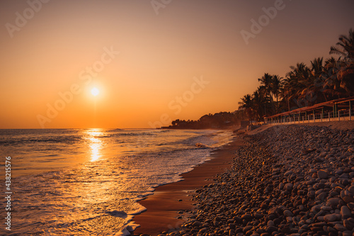 Sunset by the beach El Tunco  El Salvador