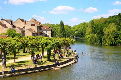 Cuadro en lienzo canal in Moret sur Loing