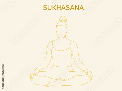 silhouette of a yoga person in meditation