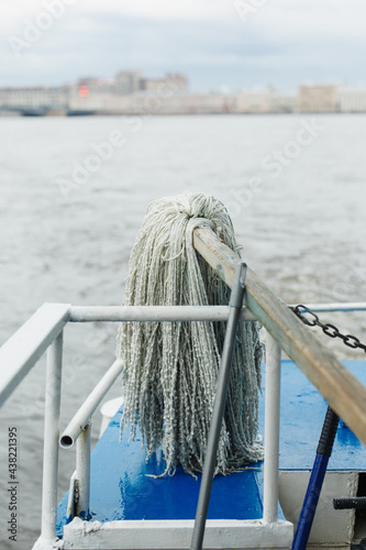 Mop for washing the deck on a boat or ship