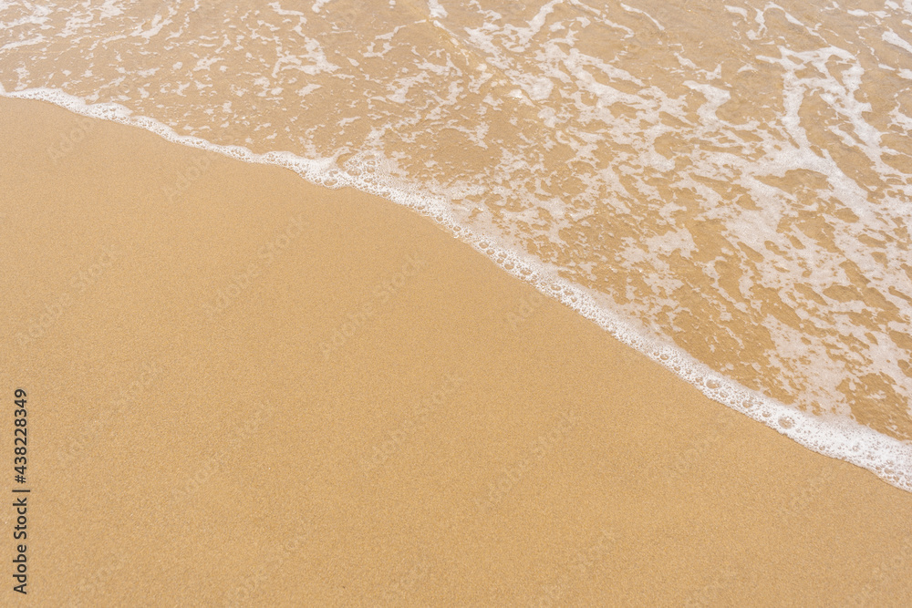 Top view of beach sand and wave background. Top view of beach sand and wave background.
