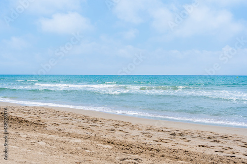 Beach landscape background.Summer and holidays concept.