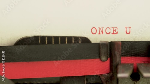 frontal view typing text 