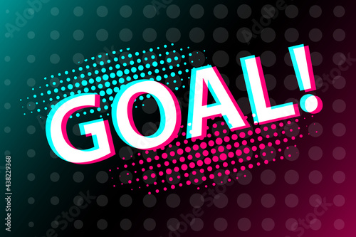 Goal. Abstract symbol in the style of a popular social network. Flat style. EPS10