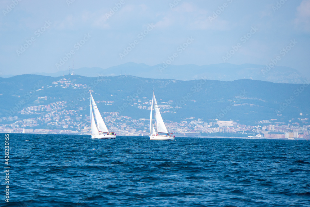 Fototapeta premium Segelregatta in Slowenien