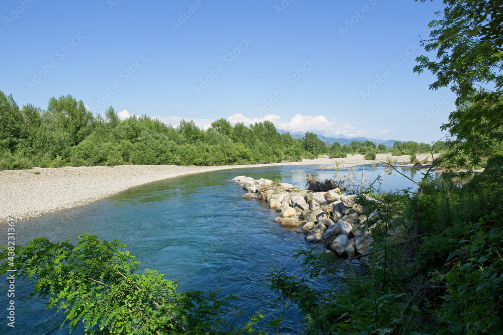 beuatiful river near la spezia called magra