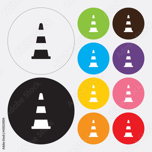 Traffic cone icon
