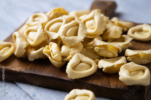 Raw tortellini pasta