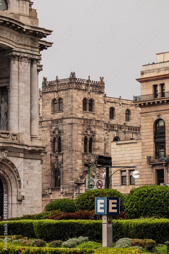 Post office palace in the historic center of Mexico city