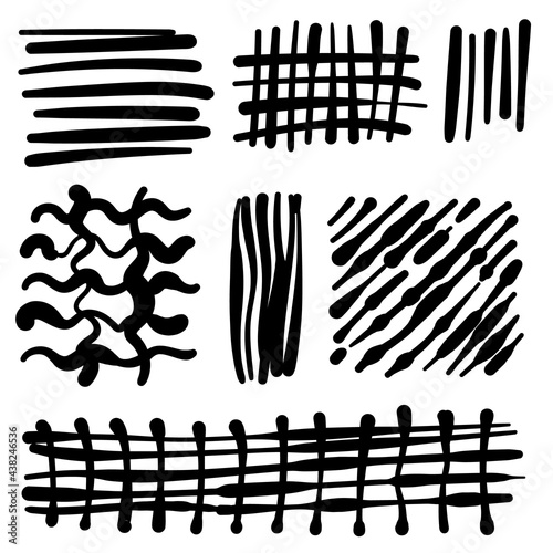 Hatch background, hatching textured pattern, cross lines doodles