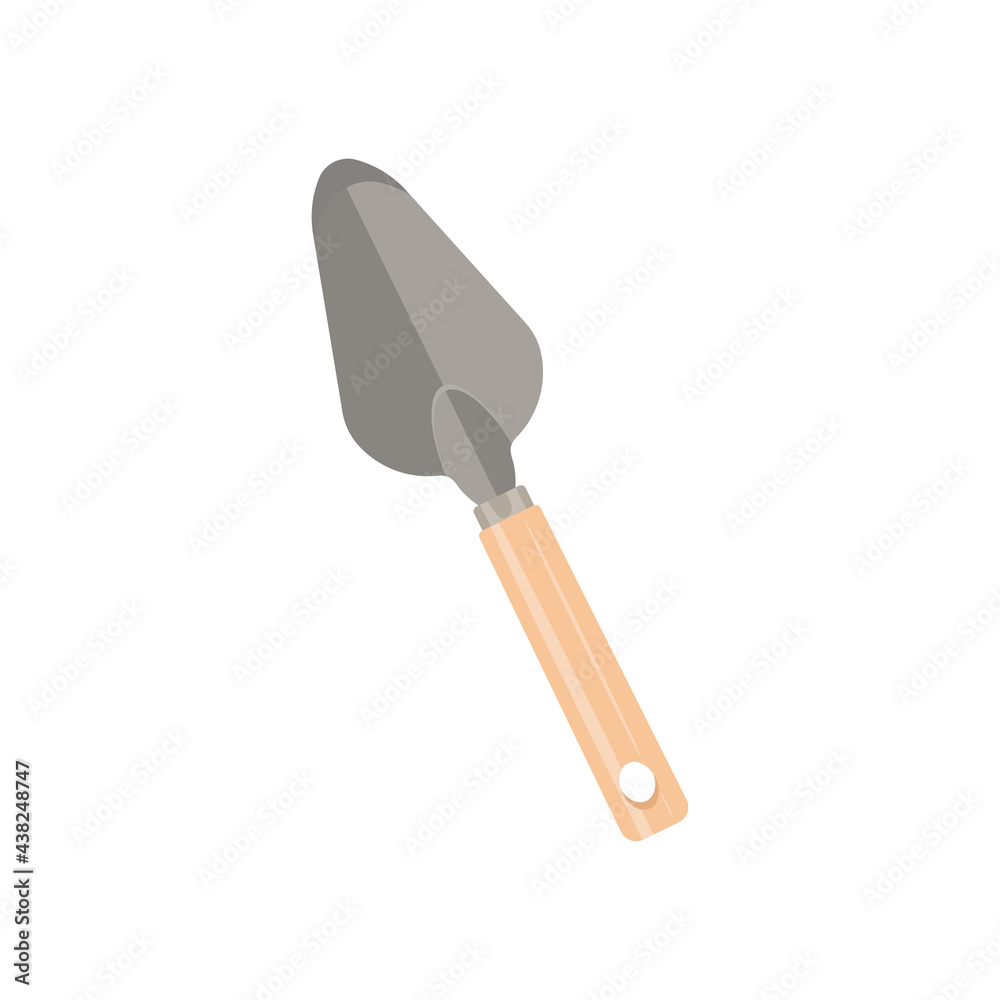 Fototapeta premium Hand shovel illustration isolated on white background. Garden tool icon.