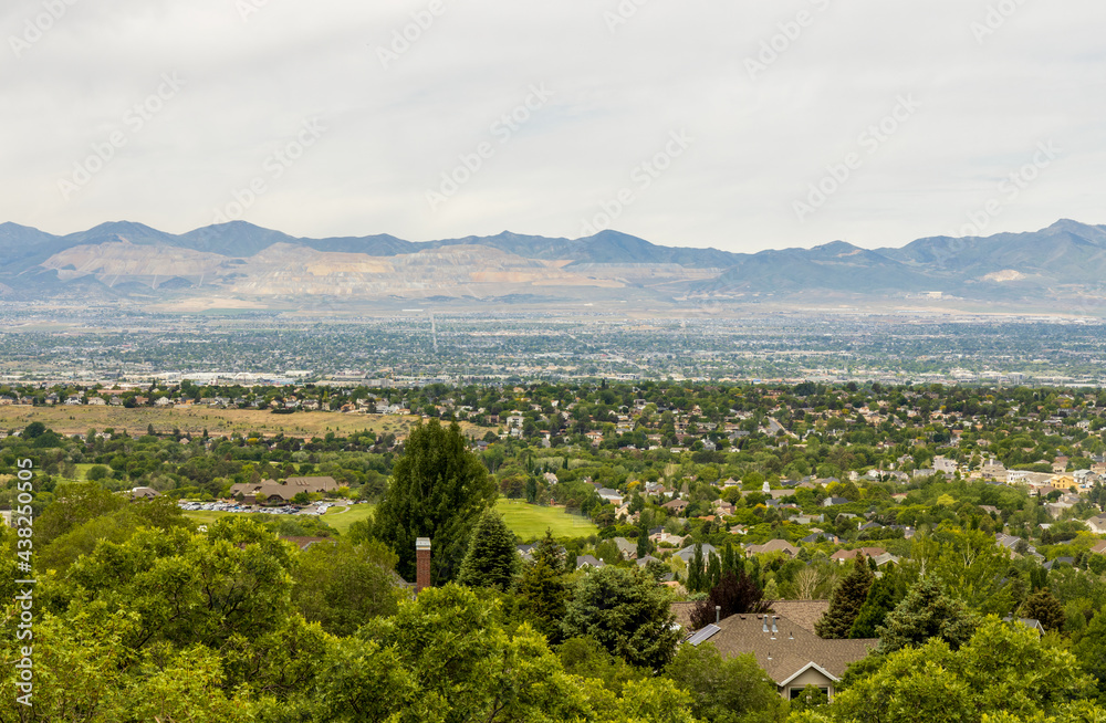 Scenic view from Hidden Valley Park in Salt Lake City, Utah