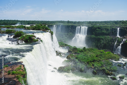 Iguazu falls seen from the Brazilian side